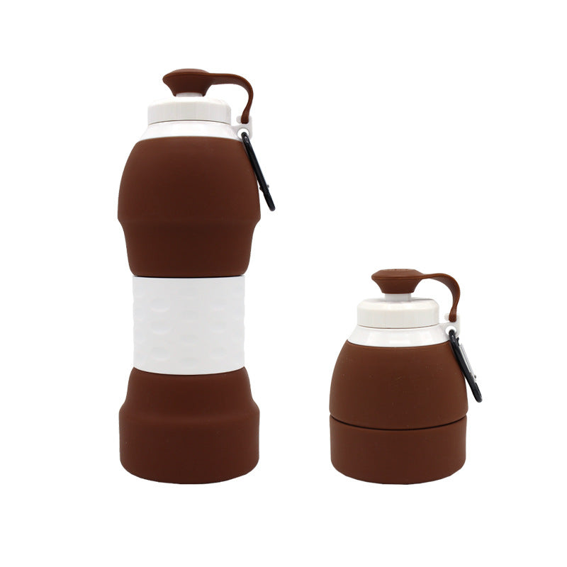 bouteille d'eau silicone pliable