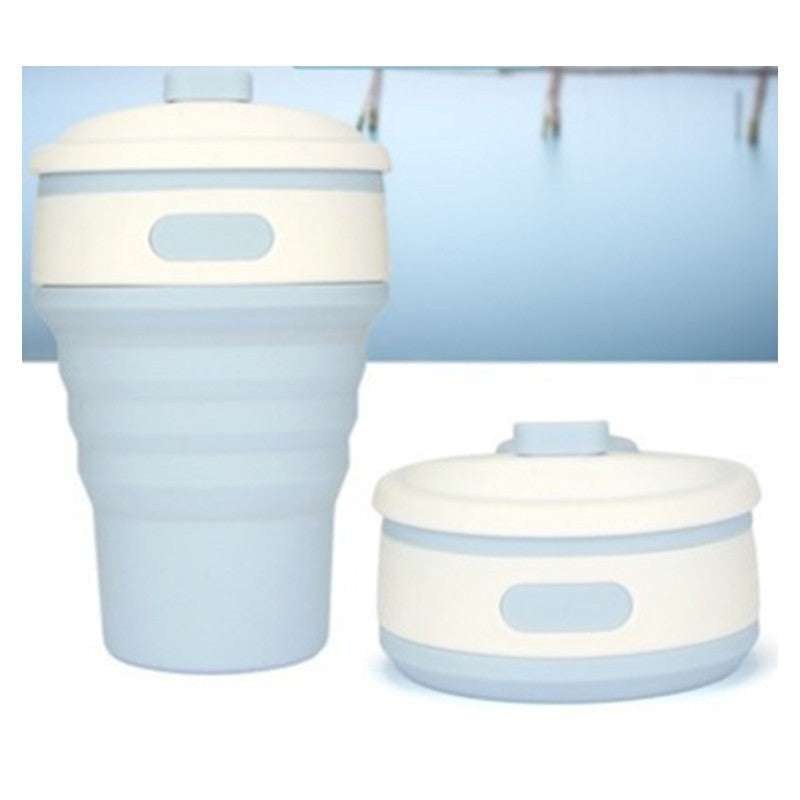Tasses de voyage en silicone pliable